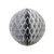 Decorative Honeycomb Ball 25cm - Silver