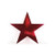 Red Foil Star Cutouts 6pk -Small