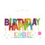 Rainbow Glitz Happy Birthday Candles