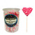 Swirl Heart Lollipop-Hot Pink 24pk