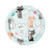 Purrfect Party - Paper Lunch Round Plates Pk 8