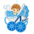 Baby Shower Carriage Foam Sign - Blue