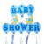 Blue Stork Baby Shower Sign