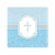 Communion Blue Blessings Paper Square Dessert Plates 8Pk
