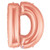 Megaloon Letter D Rose Gold 100cm