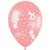 Latex Balloon 30cm - Pink Happy Christening