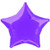 Star Foil Balloon - Purple