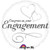 45cm Foil Balloon - Engagement Two Hearts
