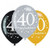 Sparkling Celebrations 40th Birthday Latex Balloons 6pk