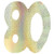 Gold Holographic '80' Foil Cutouts 3pk