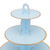 Blue Cupcake Stand W/Gold