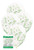 Shamrock Confetti Balloons 40cm - Pk5