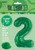 Green Numeral Foil Balloon 86cm - 2