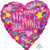Iridescent Rainbow Heart Foil Balloon - 45cm