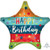 Happy Birthday Stars & Stripes Foil Balloon - 45cm