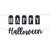 CLASSIC B&W HAPPY HALLOWEEN BANNER