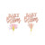 Baby in Bloom Cupcake Toppers Foiled PK12