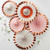 Ditsy Floral Fan Decorations Floral 5 Pk