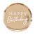 Gold Foiled Happy Birthday Plates PK8 24cm (H) x 24cm (W))