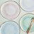 Reactive Glaze Pastel Watercolour Paper Plates PK8 24cm (W) x 25cm (H)