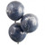 Mix It Up Balloon Bundle Double Stuffed Navy with Silver Shred PK3