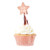 Rose Gold Star Cupcake Toppers PK12