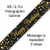 Banner 2.7M Sparkling Fizz Black & Gold Happy Birthday