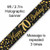 Banner 2.7M Sparkling Fizz Black & Gold 70