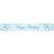 Banner 2.7M Sparkling Fizz Blue Happy Birthday