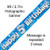 Banner 2.7M Blue Holographic Happy 5TH Birthday