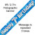 Banner 2.7M Blue Holographic Happy 7TH Birthday