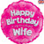 Foil Balloon 18" Happy Birthday Wife