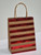 Medium Kraft Red Striped Bag 1pc 23cm