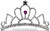 Silver Crown Mini Tiara