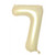 34inch Decrotex Foil Balloon Number Luxe Gold #7 Pack 1