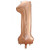 34inch Decrotex Foil Balloon Number Rose Gold #1 Pack 1