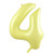 34inch Decrotex Foil Balloon Matte Pastel Yellow #4 Pack 1