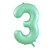34inch Decrotex Foil Balloon Matte Pastel Mint #3 Pack 1