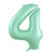 34inch Decrotex Foil Balloon Matte Pastel Mint #4 Pack 1