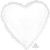 45cm Standard Heart HX Metallic White S15