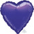 45cm Standard Heart HX Metallic Purple S15