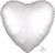 45cm Standard HX Satin Luxe White Heart S18