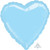 45cm Standard Heart HX Metallic Pearl Pastel Blue S15
