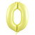 34inch Decrotex Foil Balloon Matte Pastel Yellow #0 Pack 1