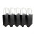 Party Bag Paper 215x130x80mm Black Pack 5
