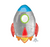 SuperShape XL Blast Off Birthday Rocket P35 1pk