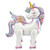 Standing Airz Unicorn (66x61x32cm) Shape Air Fill Foil Balloon P1