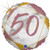 #50 Marble Rose Gold 18inch Round Foil Balloon P1