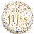 Mrs Confetti Holographic 18'' Round Foil Balloon P1