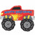 40inch Monster Truckl Birthday ShapeAir Fill  Foil Balloon  P1